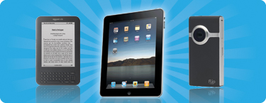 Visit exhibitors for your chance to win great prizes such as an iPad, Flip Video, and Kindle